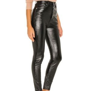 x We The Free High Rise Coated Skinny in Black
